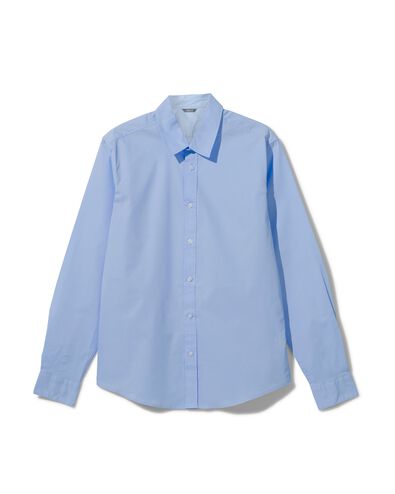 chemise homme coton avec stretch bleu clair - 1000029775 - HEMA