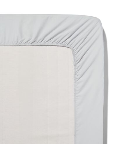 drap-housse percale 90x200 gris clair - 5190076 - HEMA