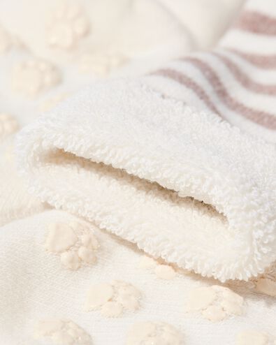 baby sokken met badstof - 2 paar beige 0-3 m - 4720011 - HEMA