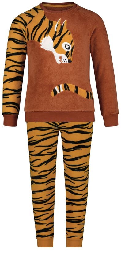 pyjama enfant polaire guépard marron - 1000028975 - HEMA