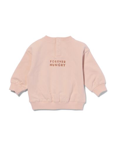 baby sweater mess maker roze 74 - 33113073 - HEMA