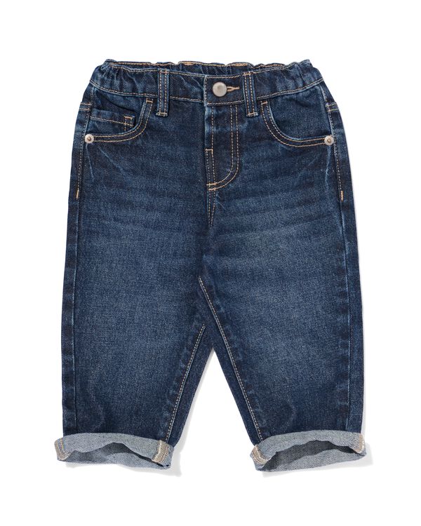baby jeans denim donkerblauw donkerblauw - 33110670DARKBLUE - HEMA