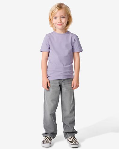 jean enfant - modèle straight fit gris 116 - 30776368 - HEMA
