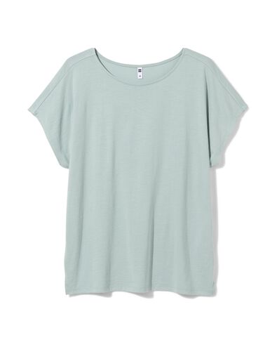 dames t-shirt Amelie met bamboe grijs S - 36355271 - HEMA