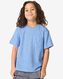 Kinder-T-Shirt, Frottee blau 134/140 - 30782671 - HEMA