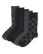 5 paires de chaussettes homme avec coton noir 39/42 - 4130716 - HEMA
