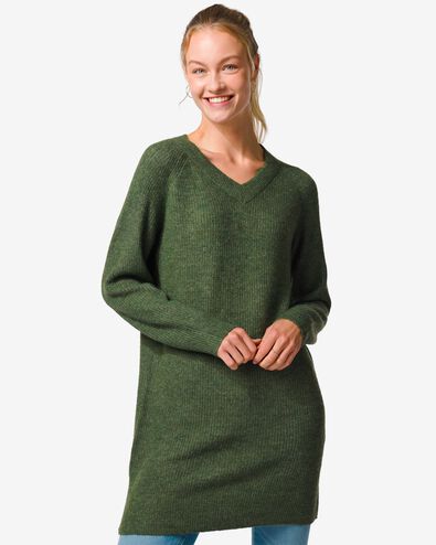 robe femme Zofie en maille vert S - 36326921 - HEMA