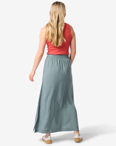 jupe femme Kate avec lin vert XL - 36239274 - HEMA