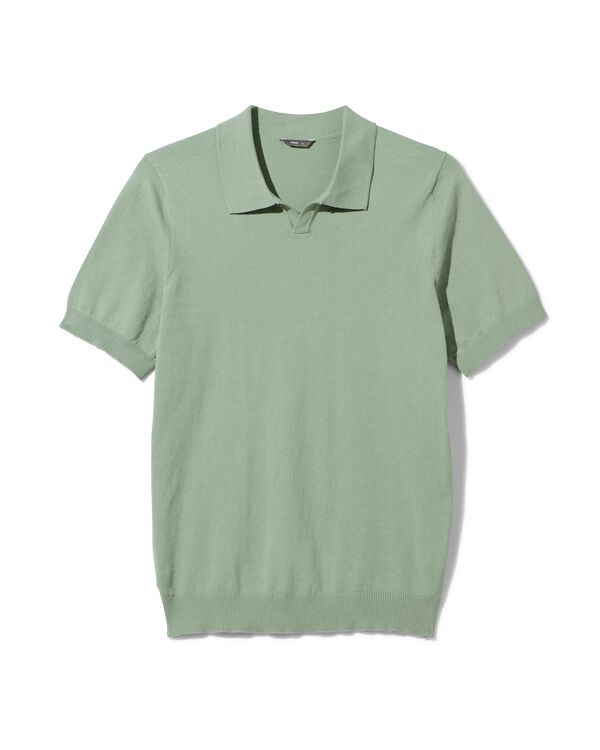 Herren-Poloshirt, gestrickt grün grün - 2116603GREEN - HEMA