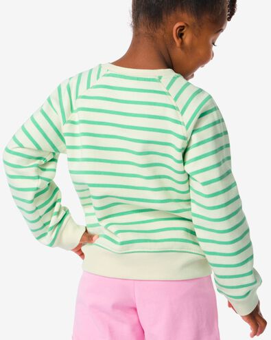 Kinder-Sweatshirt, Streifen grün 146/152 - 30779261 - HEMA