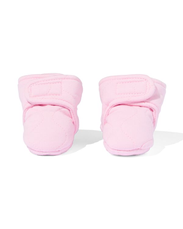 newborn sloffen gewatteerd roze roze - 33270520PINK - HEMA