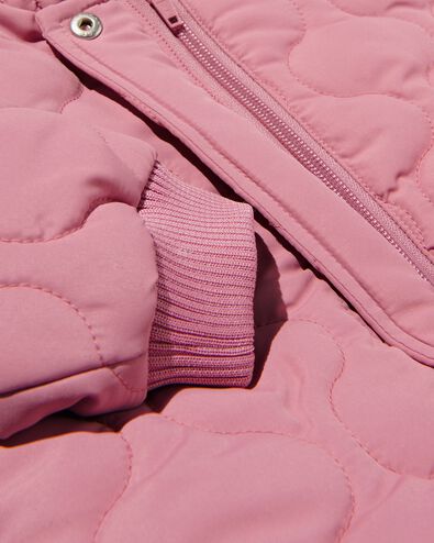 manteau matelassé bébé avec capuche rose 98 - 33085137 - HEMA
