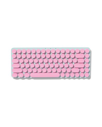Tastatur, kabellos, QWERTY, rosa - 39600576 - HEMA