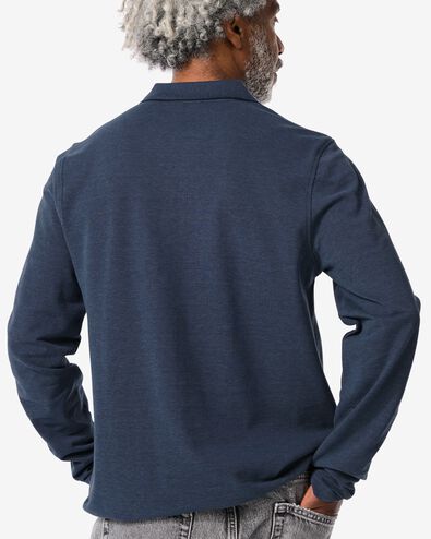 Herren-Poloshirt, Piqué dunkelblau L - 2118232 - HEMA