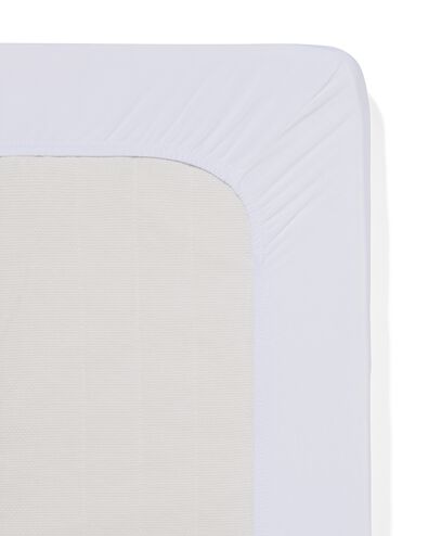 drap-housse pour surmatelas percale 90x200 blanc - 5190132 - HEMA