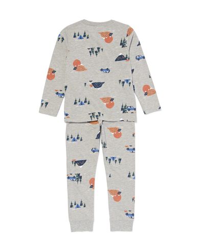 pyjama enfant aventure gris chiné 146/152 - 23020686 - HEMA