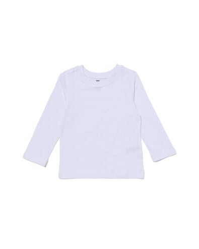 2er-Pack Kinder-T-Shirts, Biobaumwolle weiß 98/104 - 30729681 - HEMA