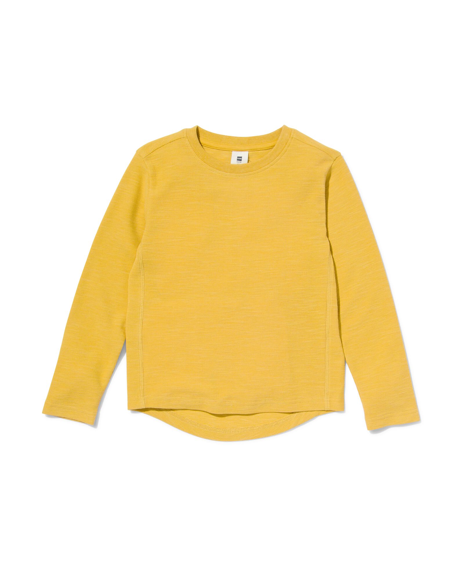 Waffelstruktur gelb Kinder-Sweatshirt, - HEMA