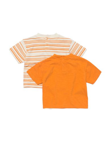 2er-Pack Baby-T-Shirts braun 74 - 33102053 - HEMA
