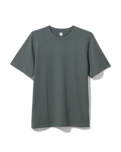 t-shirt lounge homme avec bambou vert XL - 23661334 - HEMA