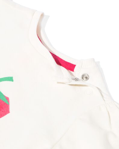 Baby-T-Shirt, Erdbeere eierschalenfarben 86 - 33044155 - HEMA