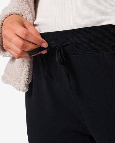pantalon sweat lounge femme coton noir - 23460045BLACK - HEMA