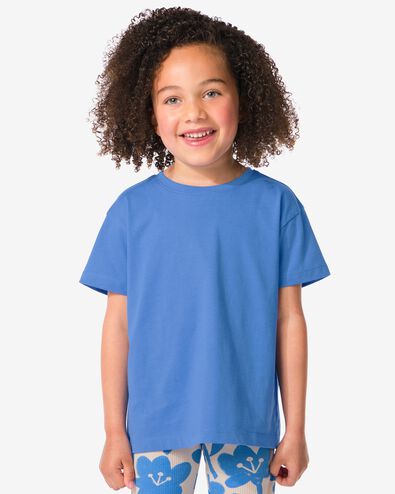 t-shirt enfant bleu bleu - 30874606BLUE - HEMA