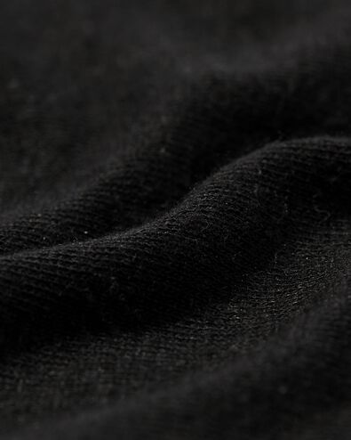 dames t-shirt Evie met linnen zwart S - 36263551 - HEMA