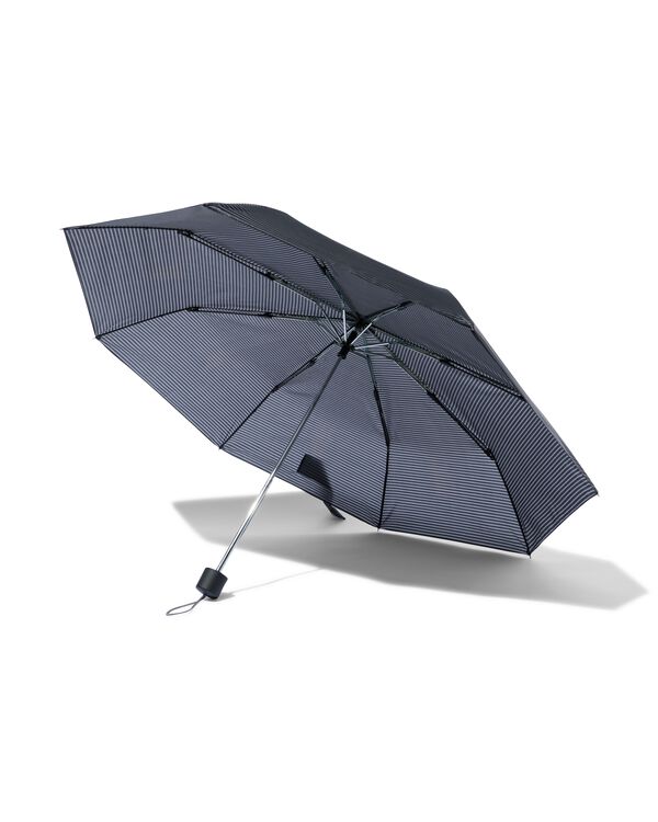 opvouwbare paraplu strepen grijs - 16890021 - HEMA