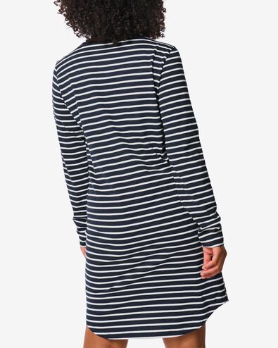 Damen-Nachthemd, Baumwolle dunkelblau dunkelblau - 23460168DARKBLUE - HEMA