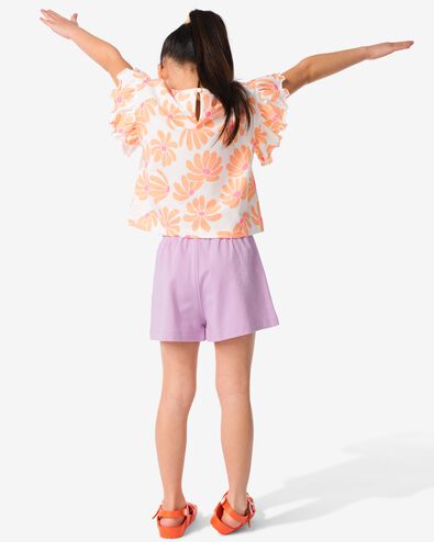 Kinder-Kleiderset, T-Shirt und Shorts, Baumwolle rosa 122/128 - 30861483 - HEMA