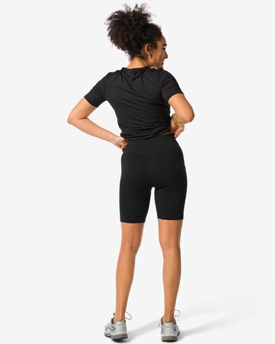 legging de sport femme court sans coutures noir noir - 36030331BLACK - HEMA