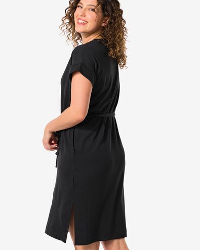 Damen-Kleid Rosa schwarz M - 36261952 - HEMA