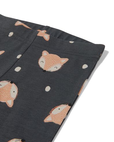 baby pyjama katoen vos donkergrijs donkergrijs - 33398120DARKGREY - HEMA