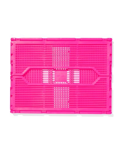 Buchstabentafel-Klappkiste, recycelt, M, pink knallrosa M  30 x 40 x 17 - 39800024 - HEMA