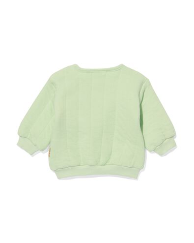 Newborn-Sweatshirt, gesteppt mintgrün 62 - 33477913 - HEMA