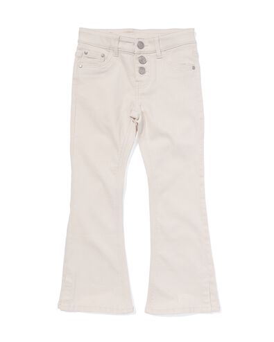 kinder jeans flared gebroken wit 98 - 30896169 - HEMA