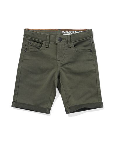 Kinder-Shorts, Jogdenim grün 110/116 - 30780359 - HEMA