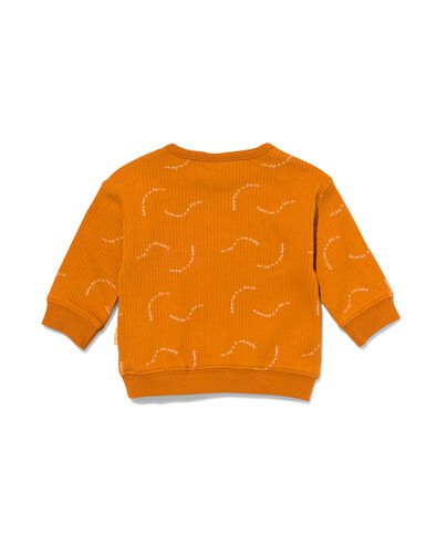 newborn sweater love braun braun - 33403920BROWN - HEMA