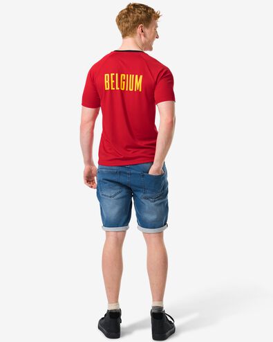 sportshirt voor volwassenen België rood S - 36030582 - HEMA