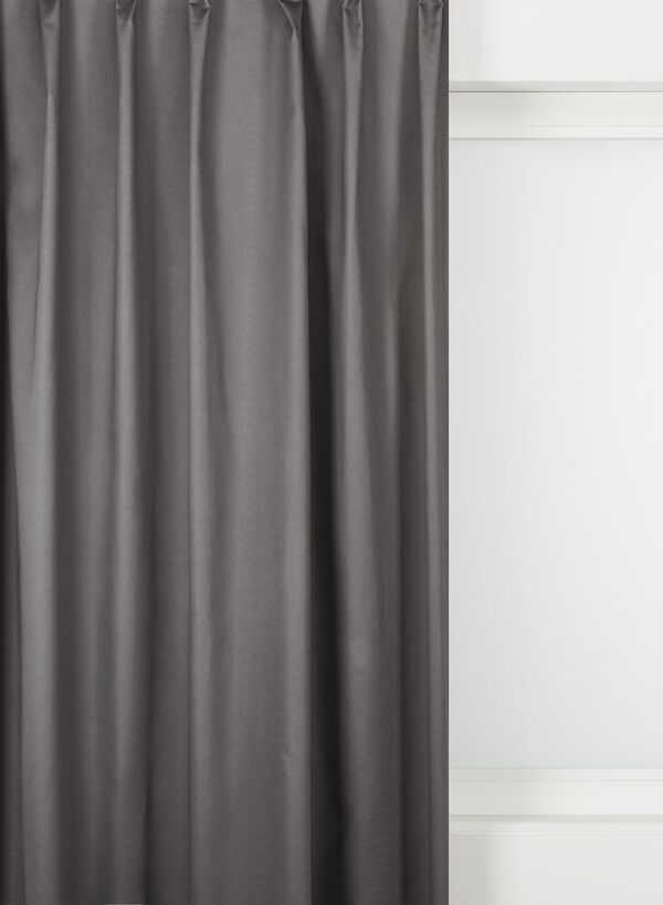 tissu pour rideaux amsterdam gris foncé gris foncé - 1000015849 - HEMA