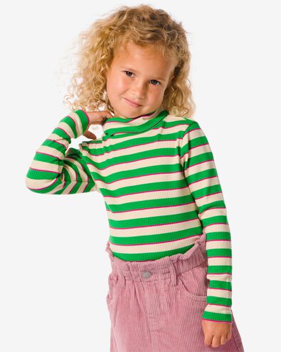 Kinder-Shirt, Rollkragen grün 98/104 - 30806140 - HEMA