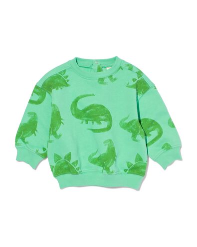 baby sweater dino's  vert 80 - 33114574 - HEMA