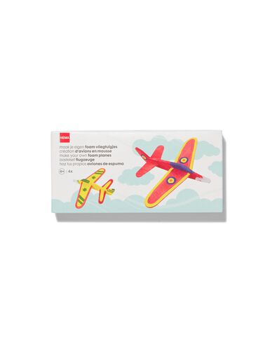 4er-Pack Moosgummi-Flugzeuge zum Basteln - 15920107 - HEMA