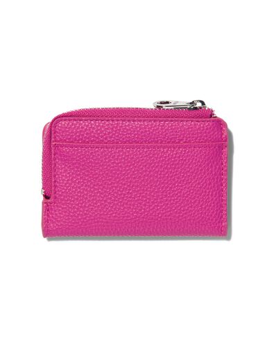 Portemonnaie, Druckknopf/Reißverschluss, rosa, 8.5 x 12 cm - 18110005 - HEMA