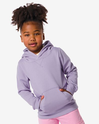 Kinder-Sweatshirt mit Kapuze violett 134/140 - 30777833 - HEMA