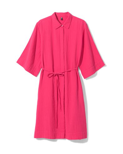 Damen-Kleid Lynn, mit Knopfleiste rosa XL - 36280174 - HEMA