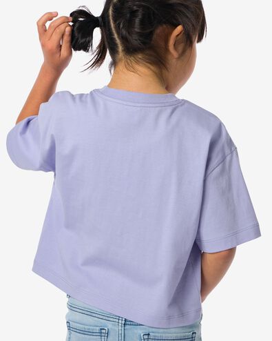 Kinder-T-Shirt mit zwinkerndem Gesichts-Emoji lila lila - 30863628LILAC - HEMA