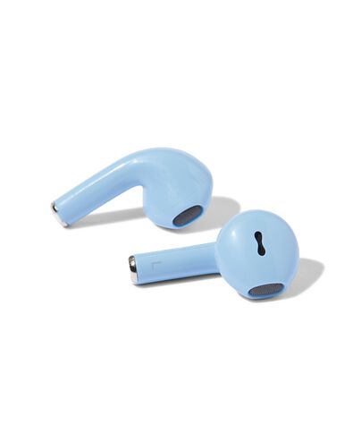 écouteurs sans fil dans boîtier de charge bleu - 39600552 - HEMA