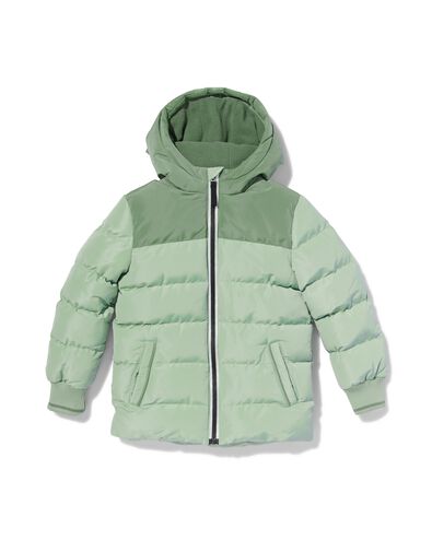 manteau enfant avec capuche vert 146/152 - 30767960 - HEMA